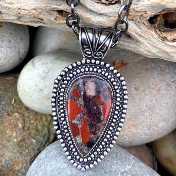 The Girl with Kaleidoscope Eyes Other - Bloodstone Pendant